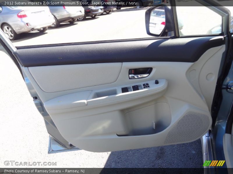 Sage Green Metallic / Ivory 2012 Subaru Impreza 2.0i Sport Premium 5 Door