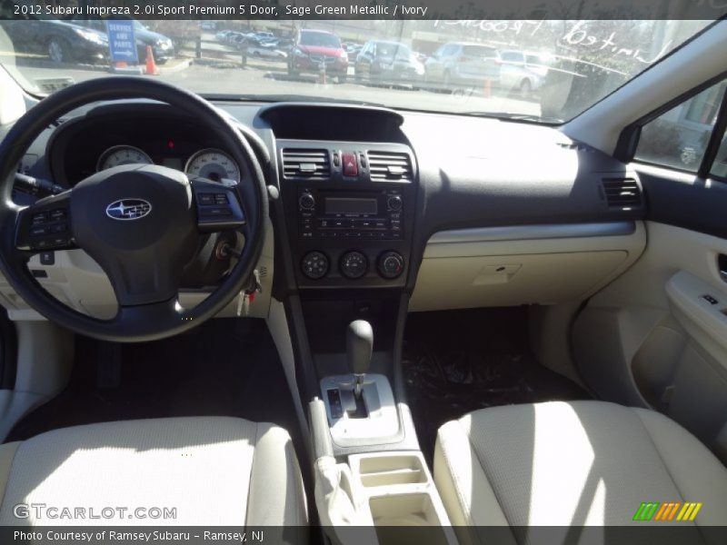 Sage Green Metallic / Ivory 2012 Subaru Impreza 2.0i Sport Premium 5 Door