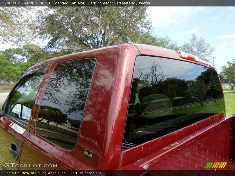 Dark Toreador Red Metallic / Pewter 2000 GMC Sierra 1500 SLE Extended Cab 4x4