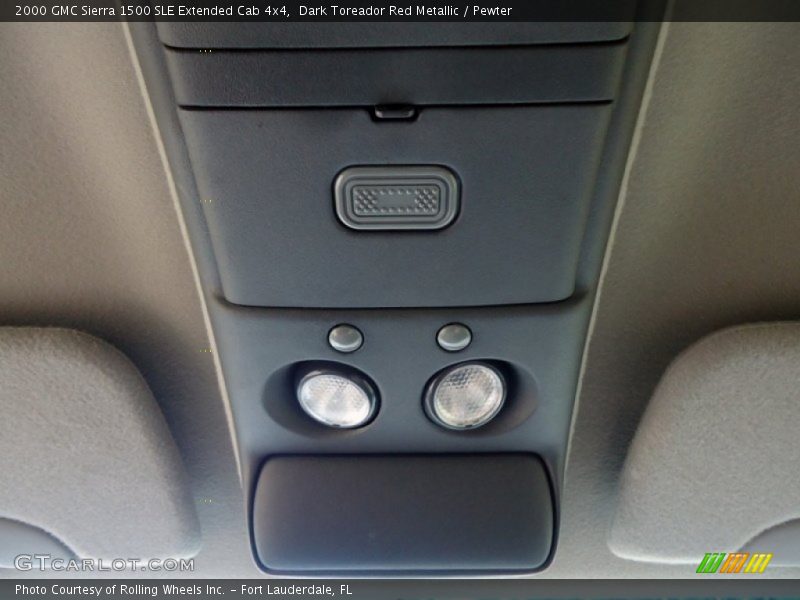 Dark Toreador Red Metallic / Pewter 2000 GMC Sierra 1500 SLE Extended Cab 4x4