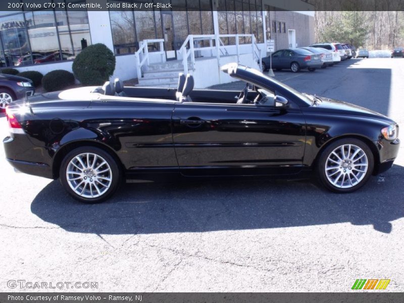 Solid Black / Off-Black 2007 Volvo C70 T5 Convertible