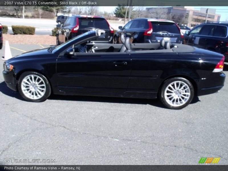 Solid Black / Off-Black 2007 Volvo C70 T5 Convertible