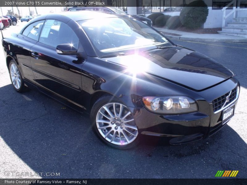 Solid Black / Off-Black 2007 Volvo C70 T5 Convertible