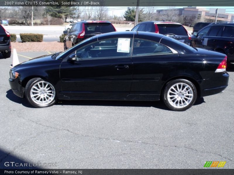 Solid Black / Off-Black 2007 Volvo C70 T5 Convertible