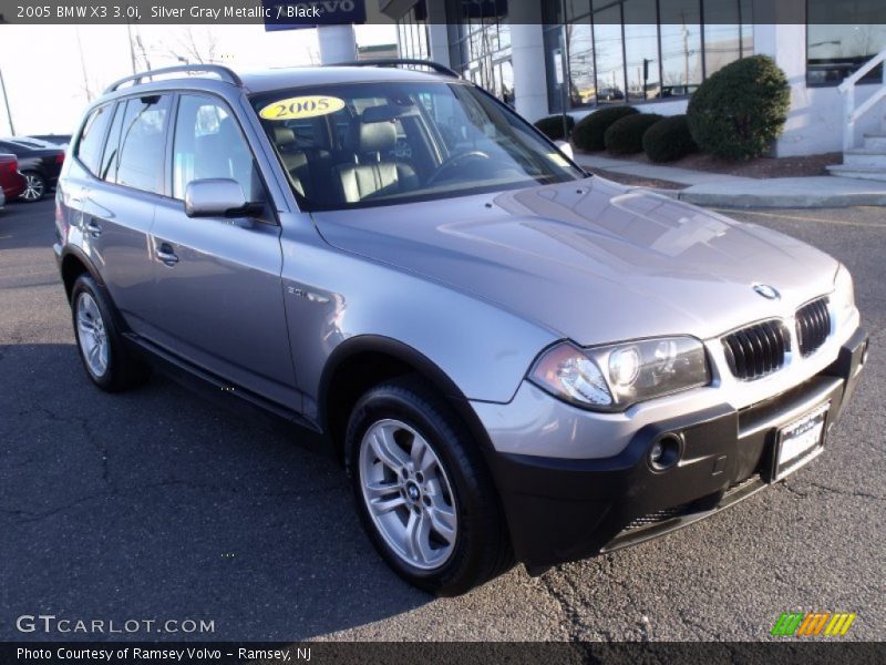 Silver Gray Metallic / Black 2005 BMW X3 3.0i