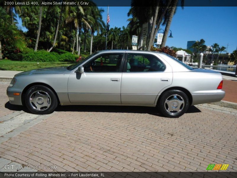 Alpine Silver Metallic / Gray 2000 Lexus LS 400