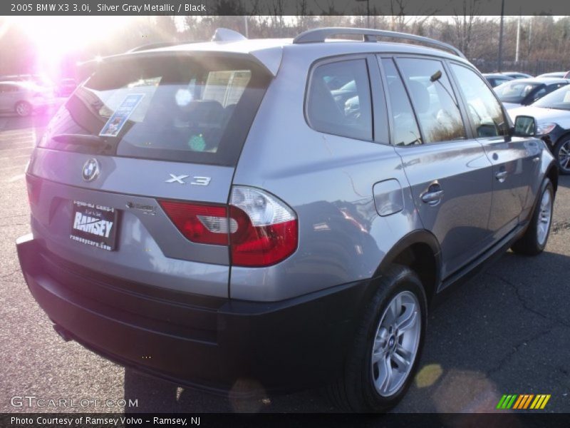 Silver Gray Metallic / Black 2005 BMW X3 3.0i