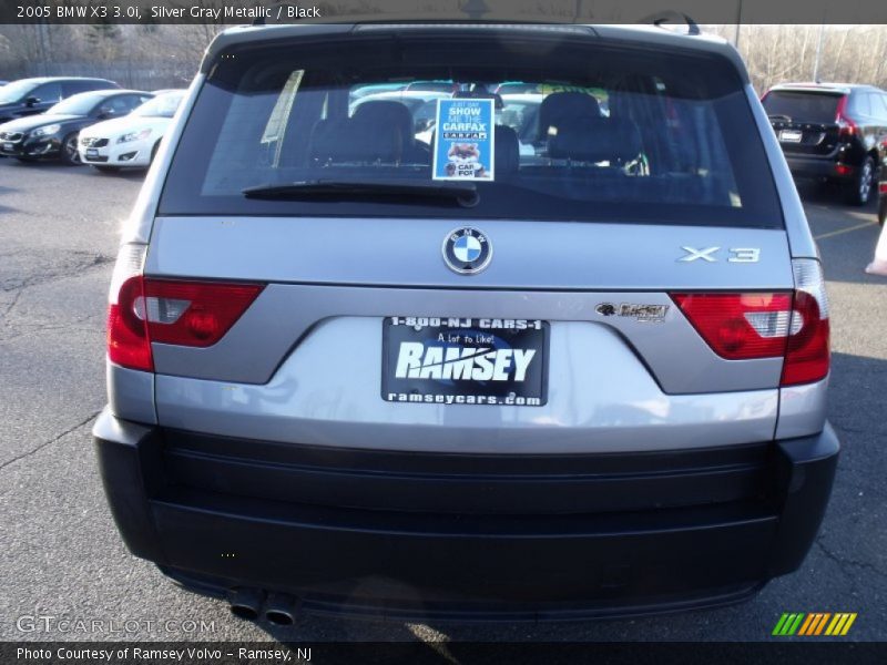 Silver Gray Metallic / Black 2005 BMW X3 3.0i