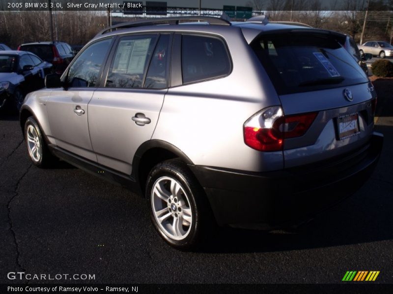 Silver Gray Metallic / Black 2005 BMW X3 3.0i