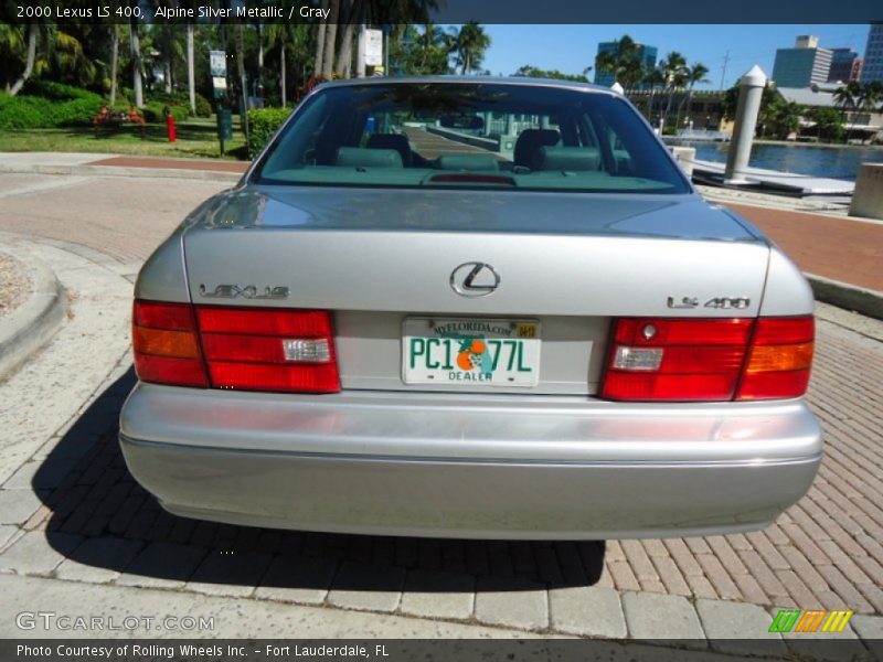 Alpine Silver Metallic / Gray 2000 Lexus LS 400