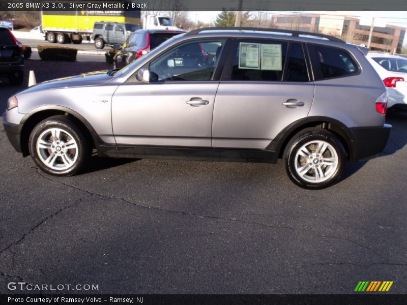 Silver Gray Metallic / Black 2005 BMW X3 3.0i