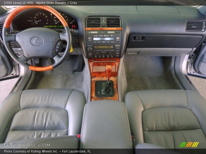 Alpine Silver Metallic / Gray 2000 Lexus LS 400
