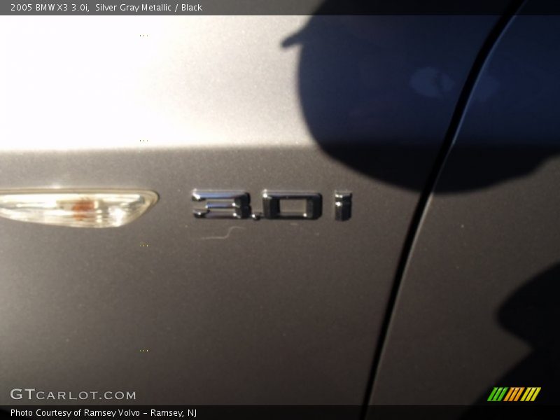 Silver Gray Metallic / Black 2005 BMW X3 3.0i