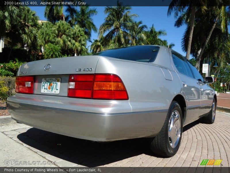 Alpine Silver Metallic / Gray 2000 Lexus LS 400