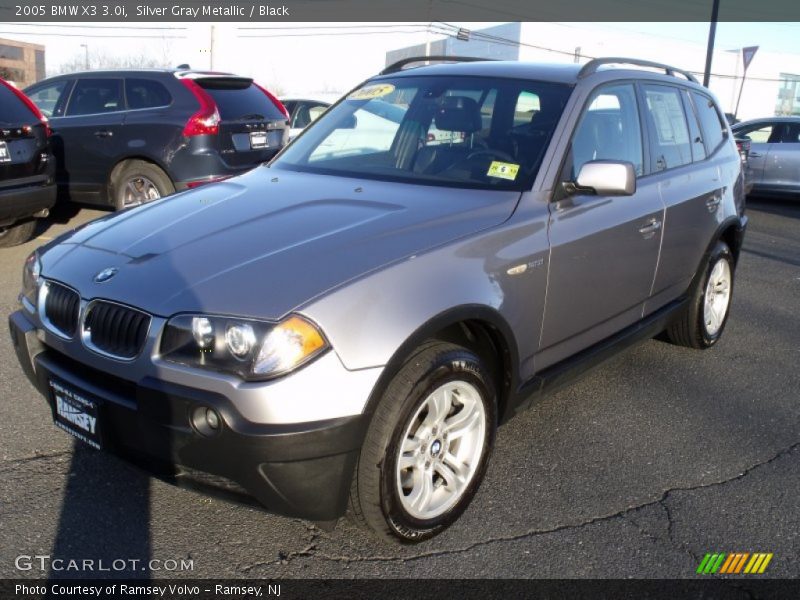 Silver Gray Metallic / Black 2005 BMW X3 3.0i