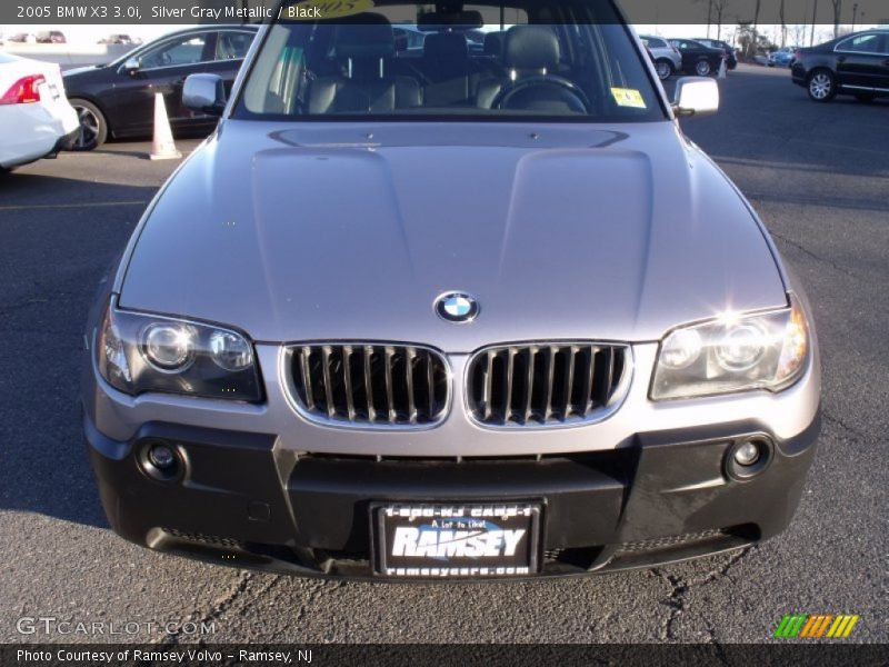 Silver Gray Metallic / Black 2005 BMW X3 3.0i