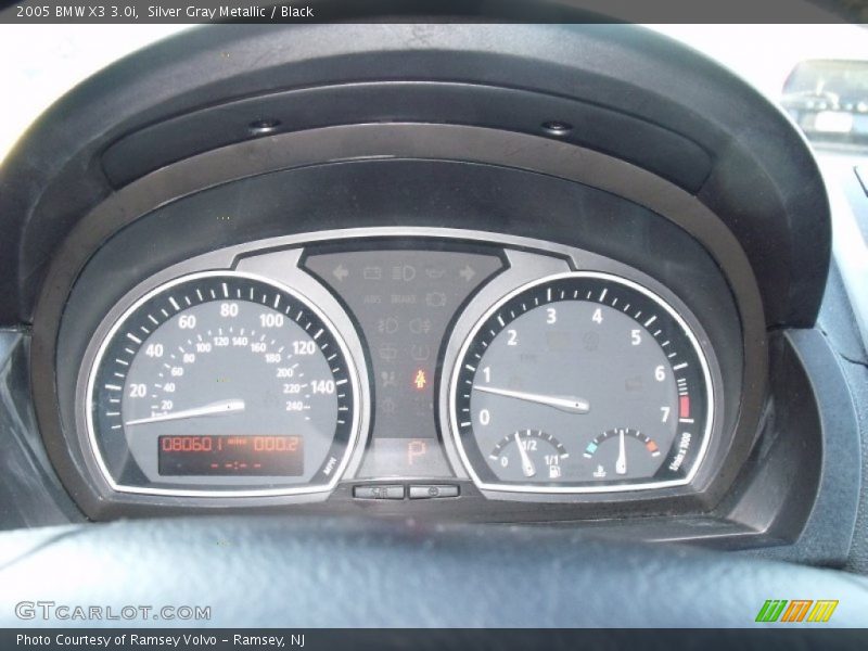 Silver Gray Metallic / Black 2005 BMW X3 3.0i