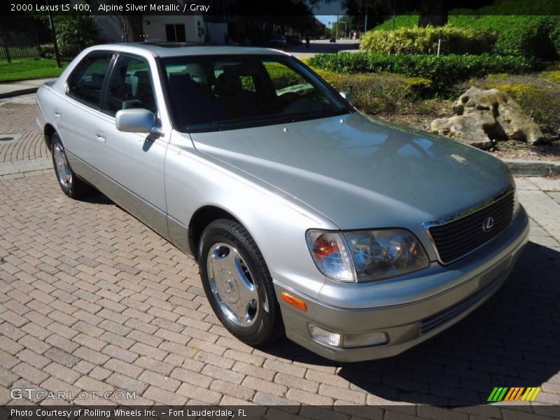 Alpine Silver Metallic / Gray 2000 Lexus LS 400