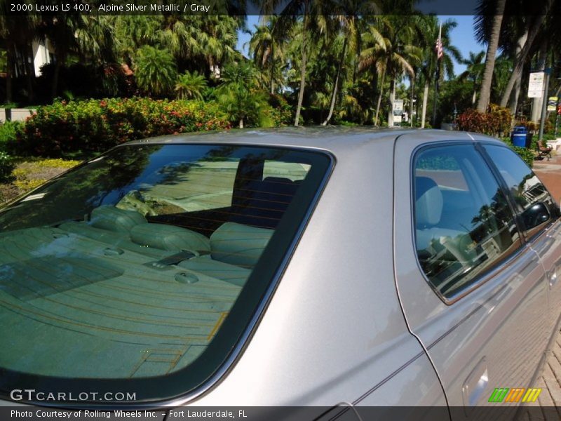 Alpine Silver Metallic / Gray 2000 Lexus LS 400