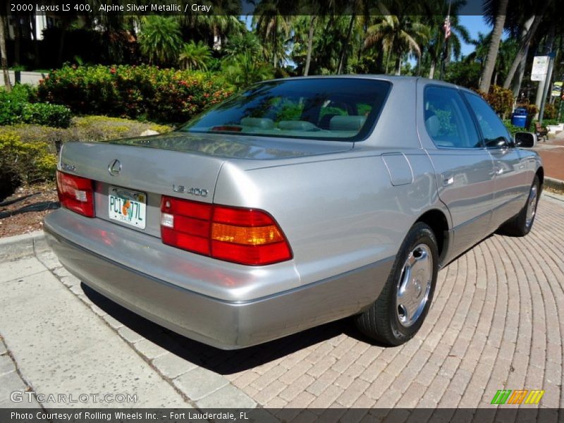 Alpine Silver Metallic / Gray 2000 Lexus LS 400
