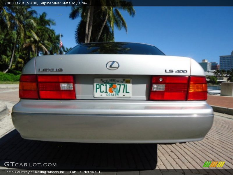 Alpine Silver Metallic / Gray 2000 Lexus LS 400