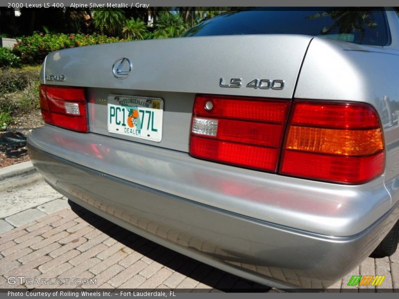 Alpine Silver Metallic / Gray 2000 Lexus LS 400