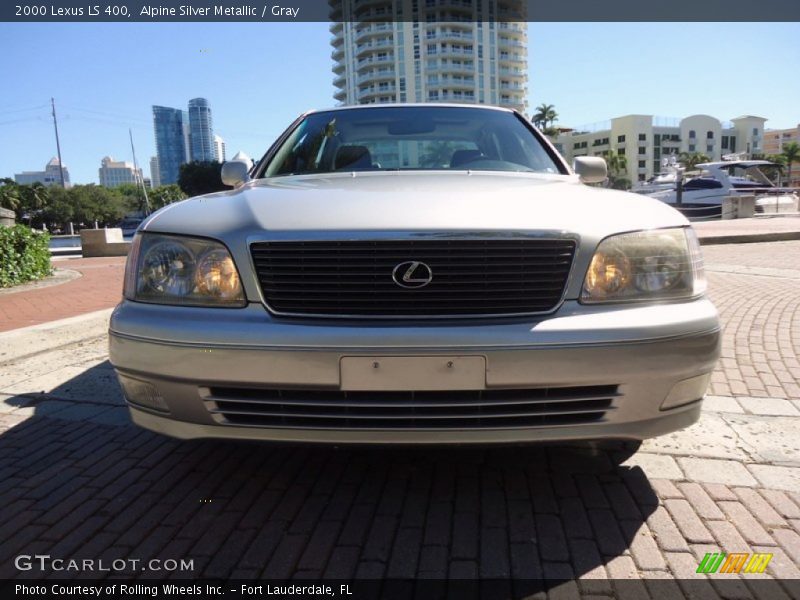 Alpine Silver Metallic / Gray 2000 Lexus LS 400