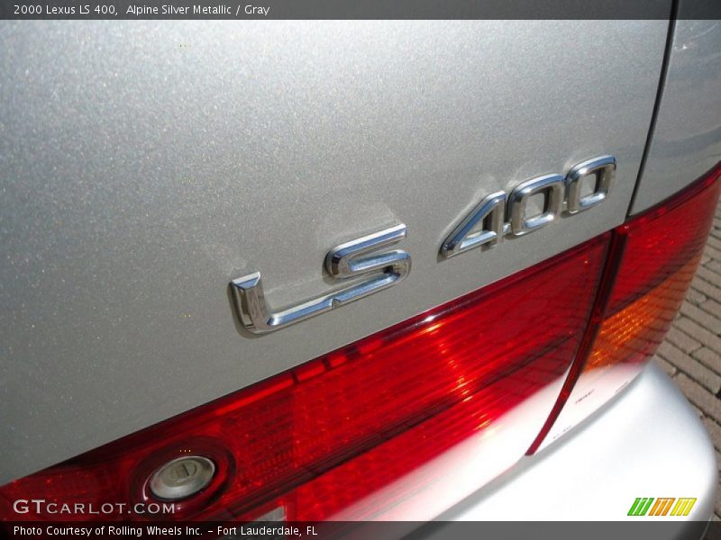 Alpine Silver Metallic / Gray 2000 Lexus LS 400