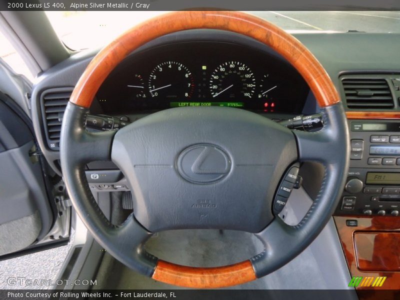 Alpine Silver Metallic / Gray 2000 Lexus LS 400