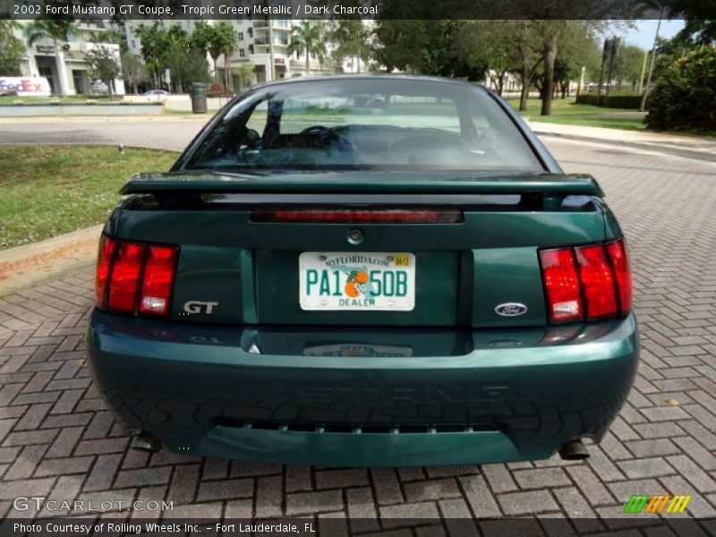 Tropic Green Metallic / Dark Charcoal 2002 Ford Mustang GT Coupe
