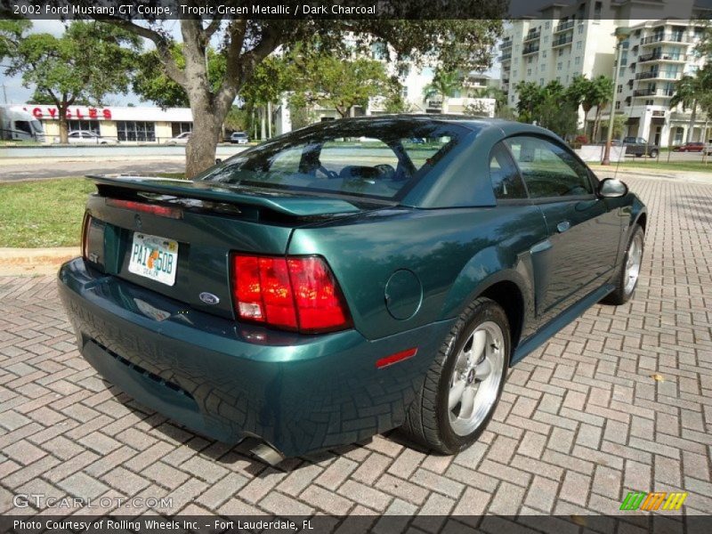 Tropic Green Metallic / Dark Charcoal 2002 Ford Mustang GT Coupe
