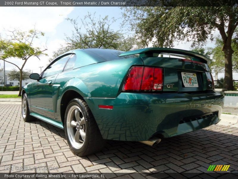 Tropic Green Metallic / Dark Charcoal 2002 Ford Mustang GT Coupe