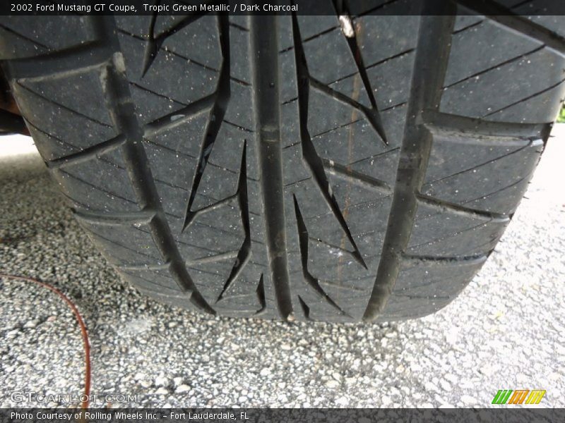 Tropic Green Metallic / Dark Charcoal 2002 Ford Mustang GT Coupe