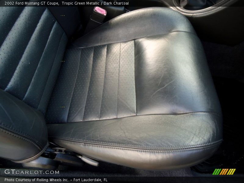 Tropic Green Metallic / Dark Charcoal 2002 Ford Mustang GT Coupe