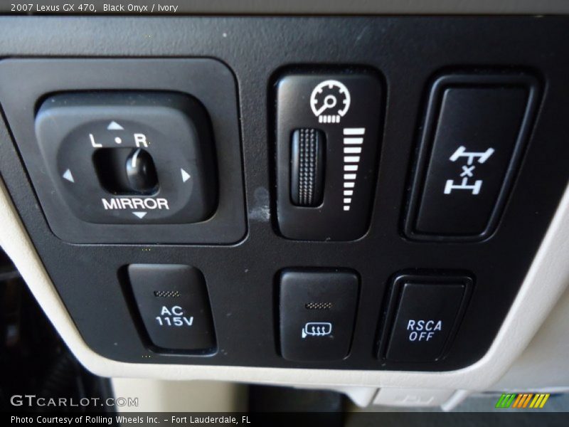 Controls of 2007 GX 470