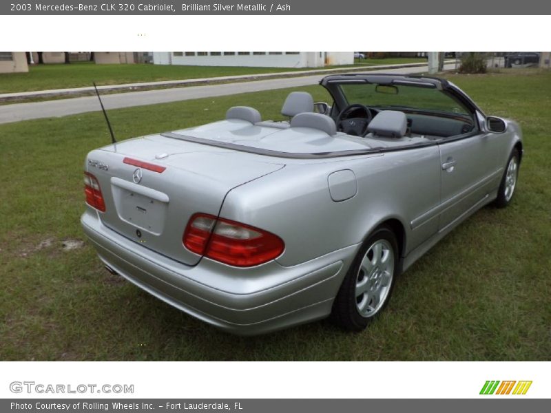 Brilliant Silver Metallic / Ash 2003 Mercedes-Benz CLK 320 Cabriolet