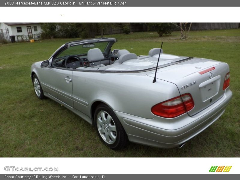 Brilliant Silver Metallic / Ash 2003 Mercedes-Benz CLK 320 Cabriolet