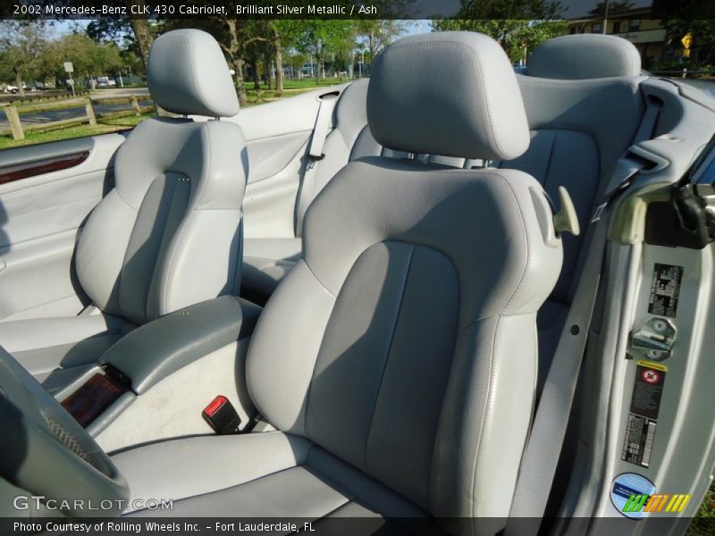 Brilliant Silver Metallic / Ash 2002 Mercedes-Benz CLK 430 Cabriolet