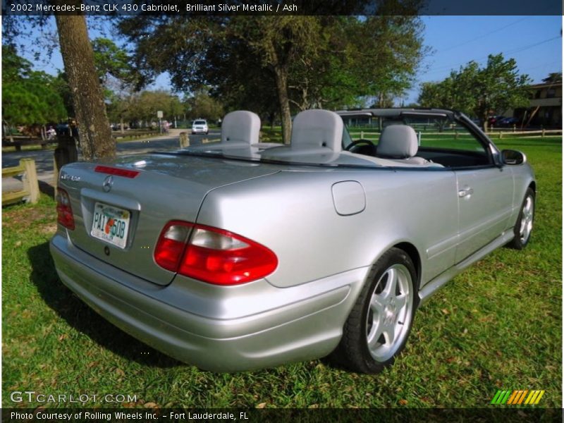 Brilliant Silver Metallic / Ash 2002 Mercedes-Benz CLK 430 Cabriolet