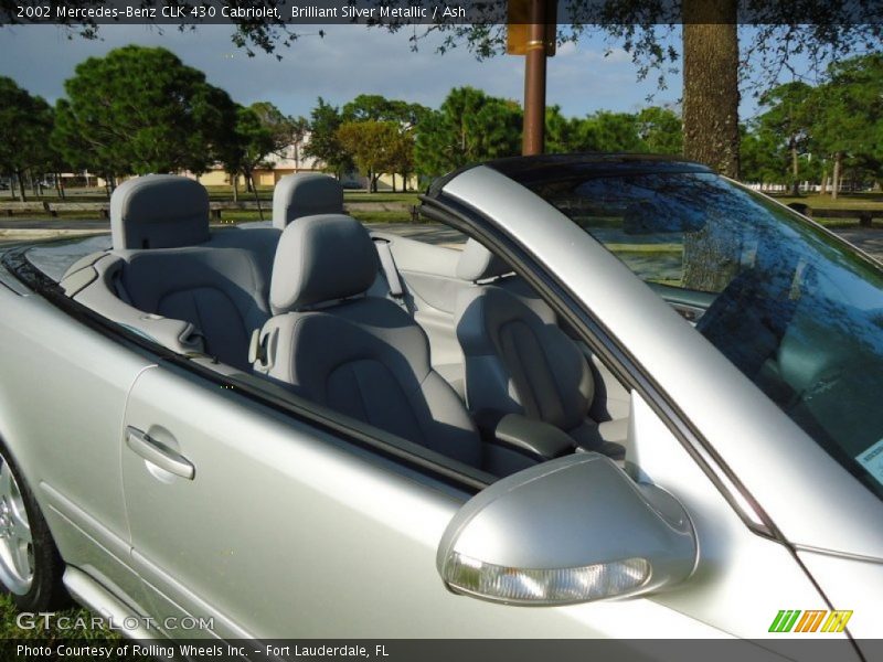 Brilliant Silver Metallic / Ash 2002 Mercedes-Benz CLK 430 Cabriolet