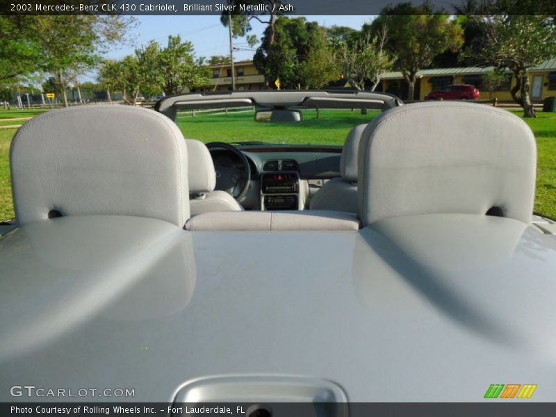 Brilliant Silver Metallic / Ash 2002 Mercedes-Benz CLK 430 Cabriolet