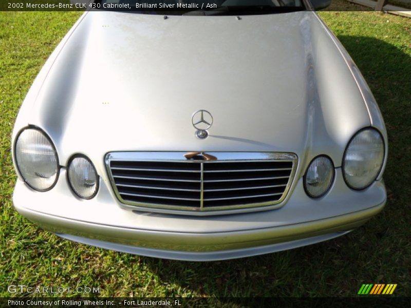 Brilliant Silver Metallic / Ash 2002 Mercedes-Benz CLK 430 Cabriolet