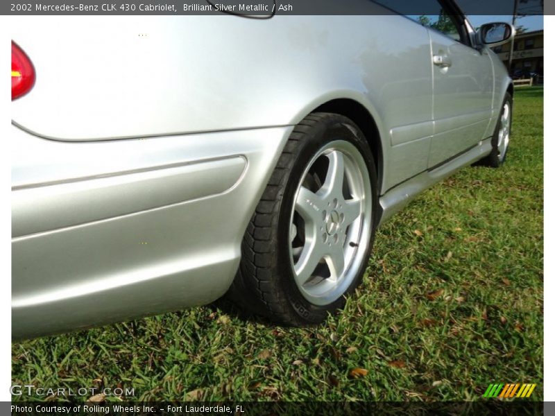 Brilliant Silver Metallic / Ash 2002 Mercedes-Benz CLK 430 Cabriolet