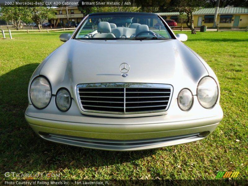 Brilliant Silver Metallic / Ash 2002 Mercedes-Benz CLK 430 Cabriolet