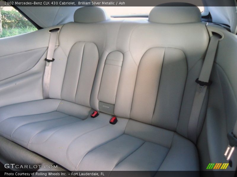 Rear Seat of 2002 CLK 430 Cabriolet