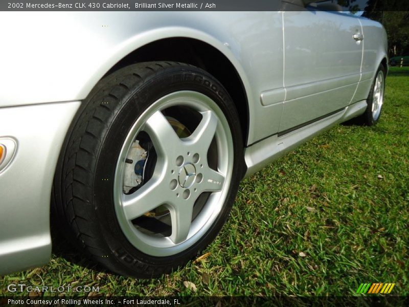 Brilliant Silver Metallic / Ash 2002 Mercedes-Benz CLK 430 Cabriolet