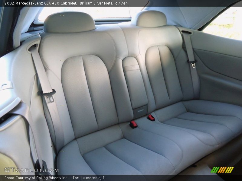Rear Seat of 2002 CLK 430 Cabriolet