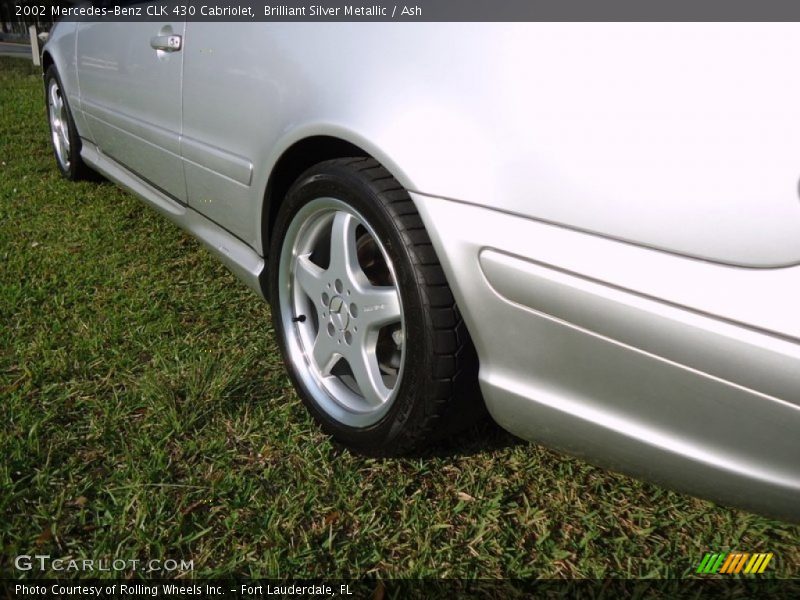 Brilliant Silver Metallic / Ash 2002 Mercedes-Benz CLK 430 Cabriolet