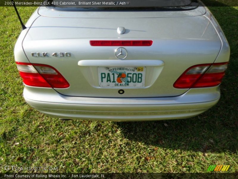 Brilliant Silver Metallic / Ash 2002 Mercedes-Benz CLK 430 Cabriolet