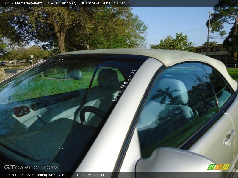 Brilliant Silver Metallic / Ash 2002 Mercedes-Benz CLK 430 Cabriolet